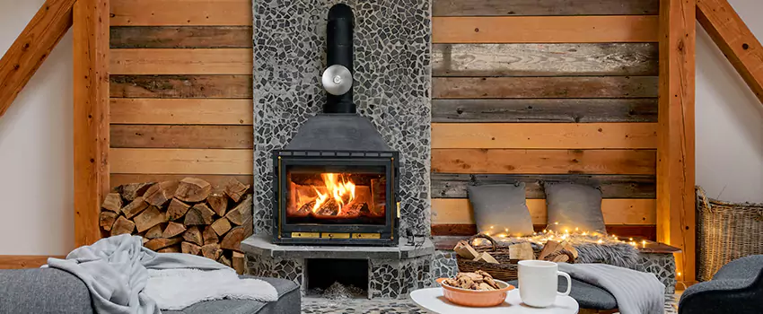 Thelin Hearth Products Direct Vent Gas Stove Fireplace Inspection in Bloomington, Illinois